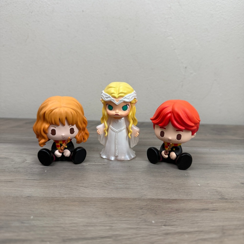 Pop Mart Mini Figure Lot of 3 Harry Potter Lord of the Rings Galadriel Hermione